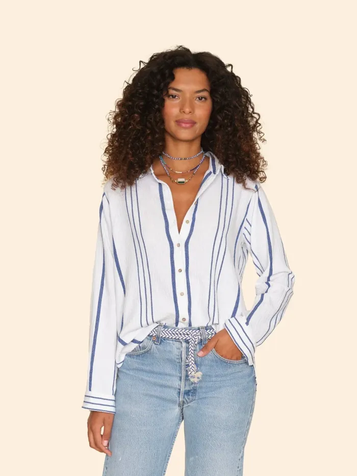 Women Shirts XRENA Cloud Blue Scout Shirt Women Shirts XRENA Cloud Blue Scout Shirt