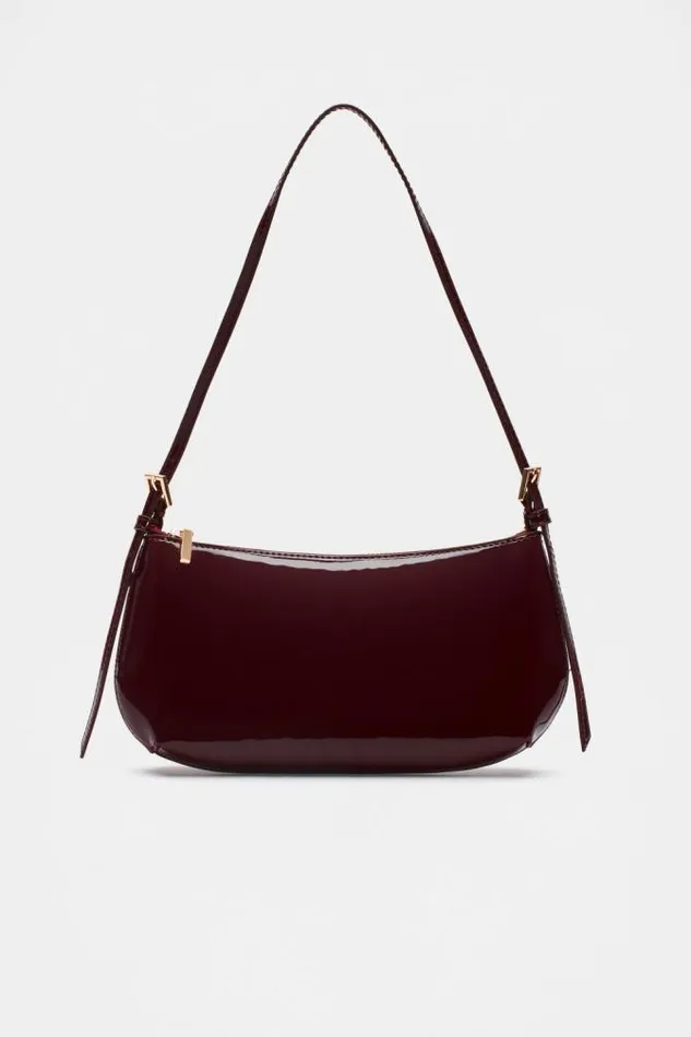 Women Shoulder Bags Seed Heritage Coated Shoulder Bag Dark Plum
