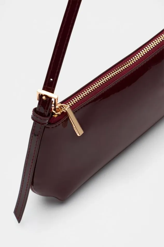 Women Shoulder Bags Seed Heritage Coated Shoulder Bag Dark Plum