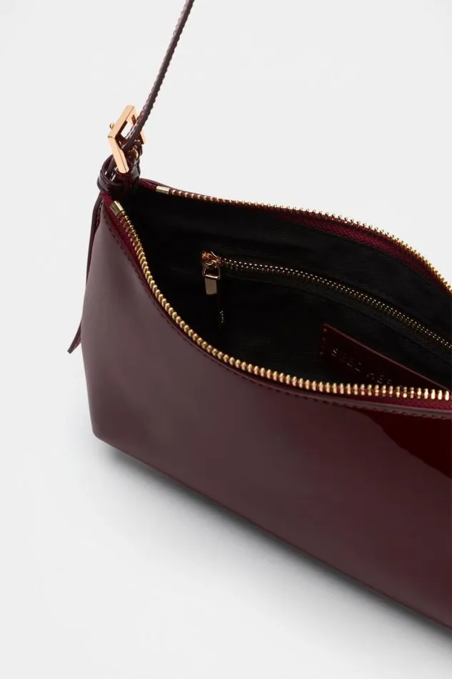 Women Shoulder Bags Seed Heritage Coated Shoulder Bag Dark Plum