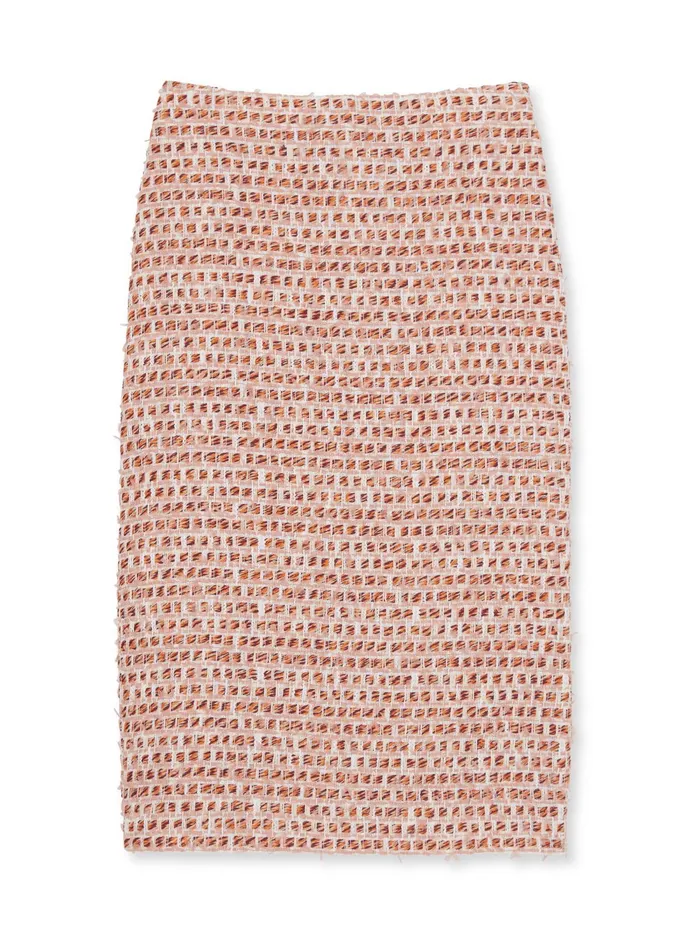 Women Skirts St John Multi Tweed Skirt Blossomdark Claret Multi