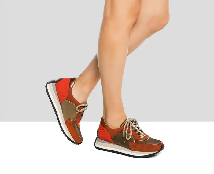 Women Sneakers Audley Shoes Low Heel Leather Sneaker Greysi Metallic