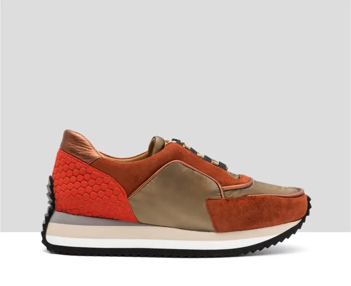 Women Sneakers Audley Shoes Low Heel Leather Sneaker Greysi Metallic