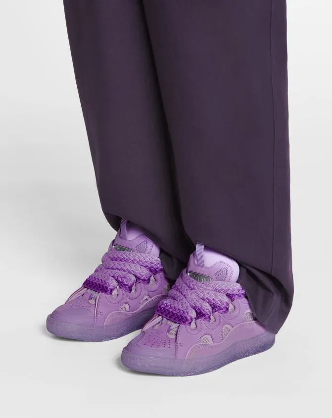 Women Sneakers Lanvin Curb Leather Sneakers Lilac Women Sneakers Lanvin Curb Leather Sneakers Lilac