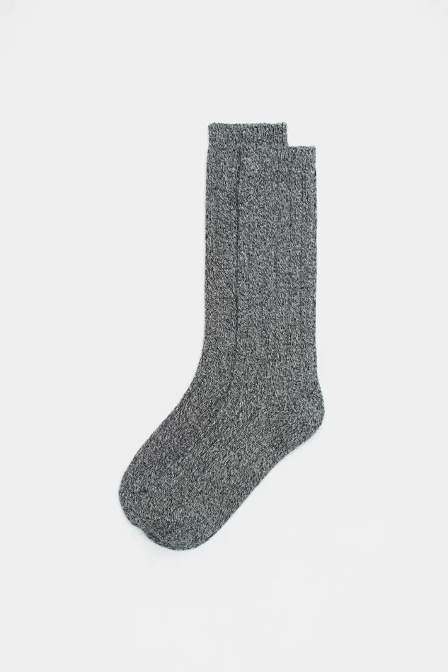 Women Socks and Tights Seed Heritage Marled Boot Sock Black Twist