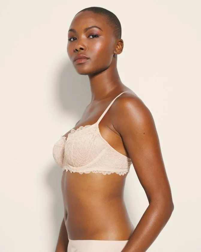 Women Soma Balconette Unlined Bra With Lace Paloma Glow