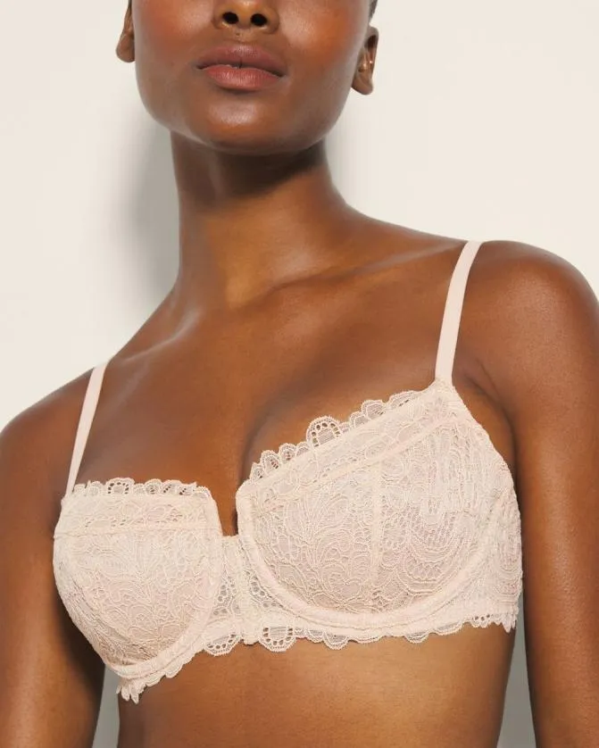 Women Soma Balconette Unlined Bra With Lace Paloma Glow