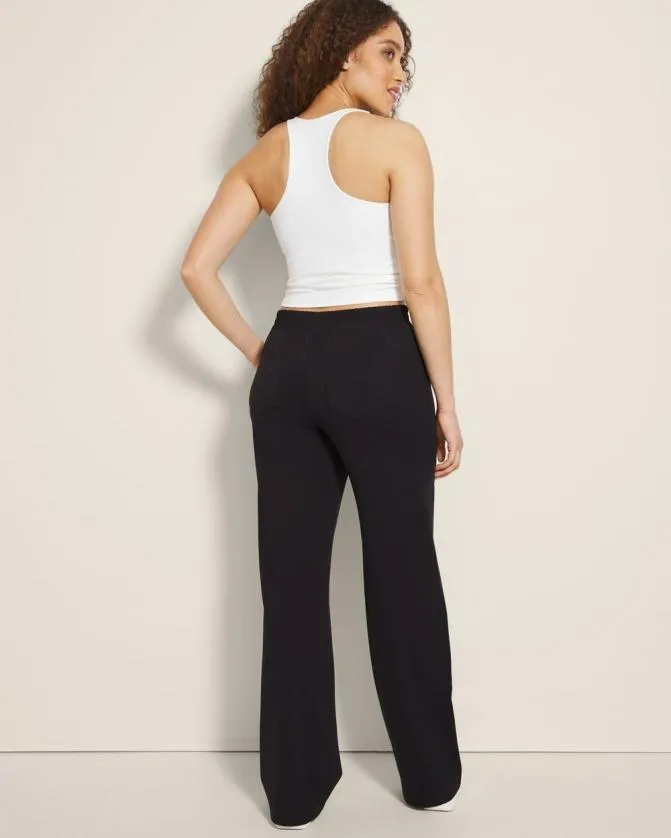 Women Soma Bottoms Tech Knit WideLeg Pants Black