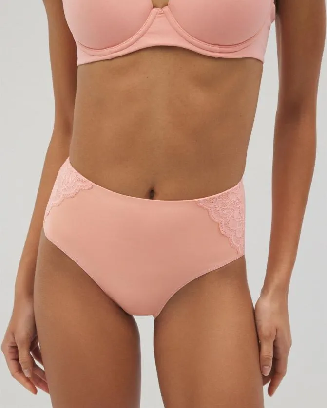 Women Soma Briefs Vanishing Tummy Modern Brief Panty With Lace Paloma Glow