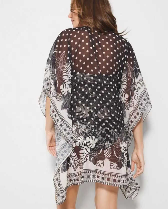 Women Soma Coverups and Accessories Bleu Rod Double Trouble Caftan Black