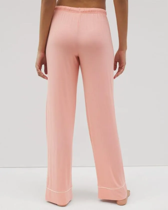 Women Soma Matching Separates Cool Nights Solid Piped Pants Paloma Glow