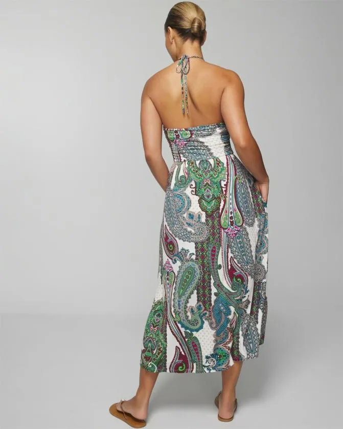 Women Soma Midi Dresses Soft Jersey Halter Tie Midi Bra Dress Wild Berry