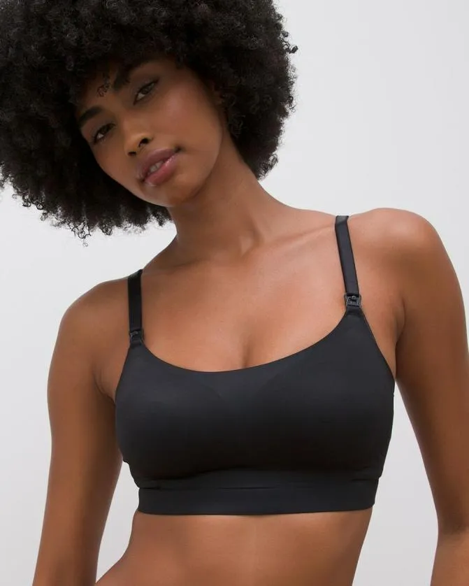 Women Soma Nursing Bras Enbliss Luxe Nursing Convertible Bralette Black