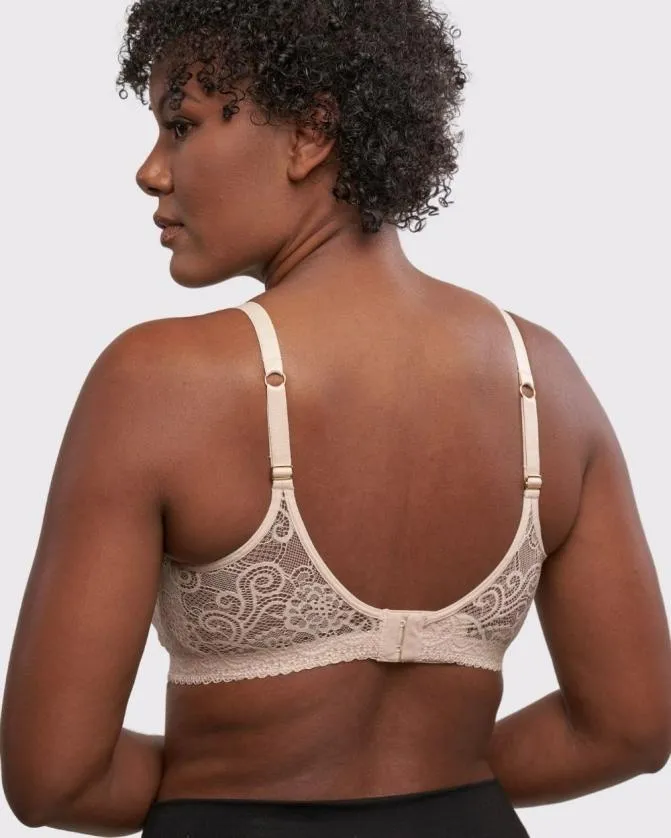 Women Soma Post Surgical Bras AnaOno Wireless Pocketed Lace Bra Nude