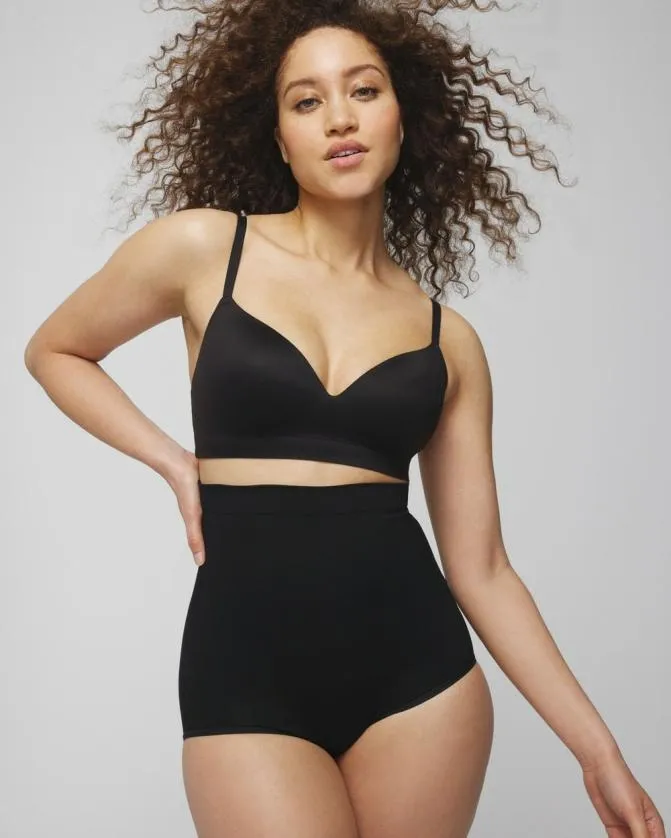 Women Soma Second Skin By Midlevel Shaping Seamless HighWaist Brief Black