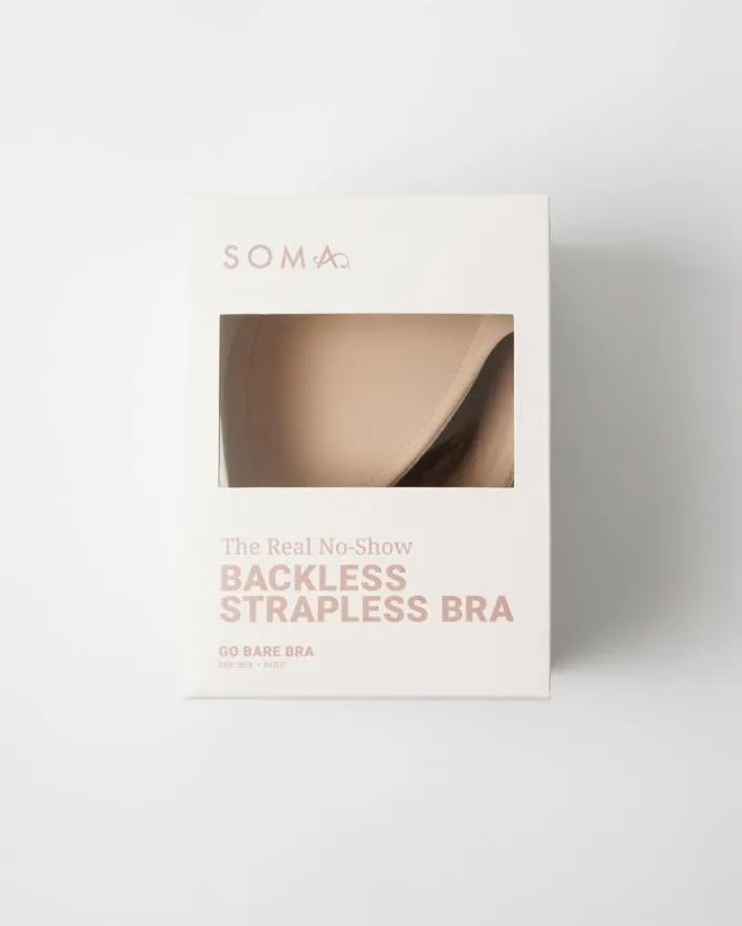 Women Soma Strapless Bras Lingerie Backless Strapless Bra Nude