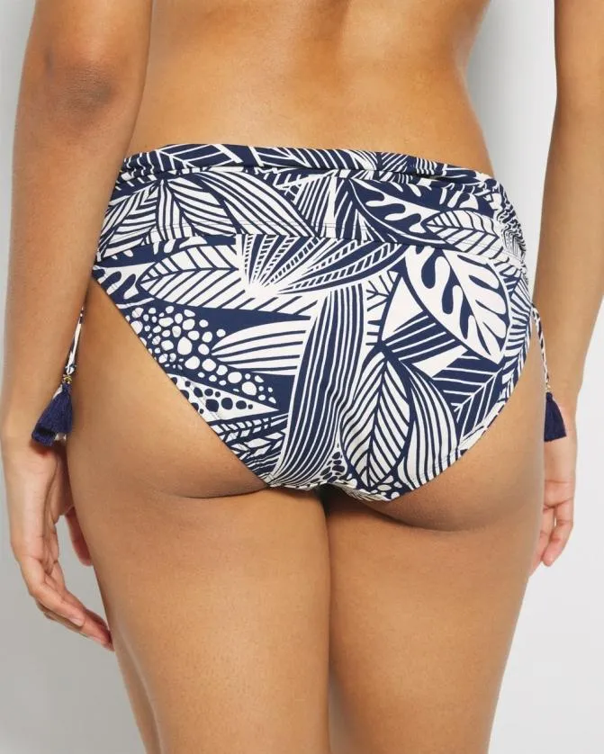 Women Soma Swim Bottoms Bleu Rod Bali Breeze Shirred Hipster Bottom Midnight