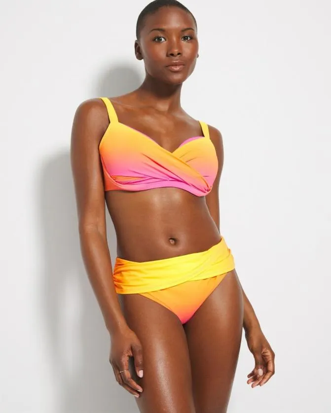Women Soma Swim Bottoms Bleu Rod Beat The Heat Sarong Hipster Bottom Rosa