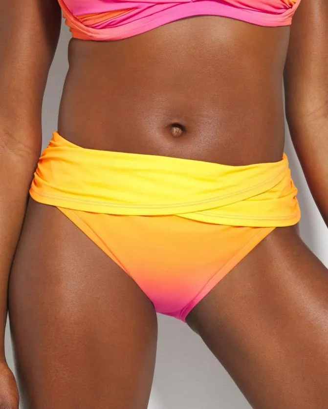 Women Soma Swim Bottoms Bleu Rod Beat The Heat Sarong Hipster Bottom Rosa