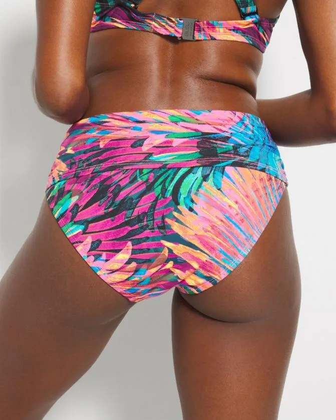 Women Soma Swim Bottoms Bleu Rod Wild Thing Sarong Hipster Bottom Multi