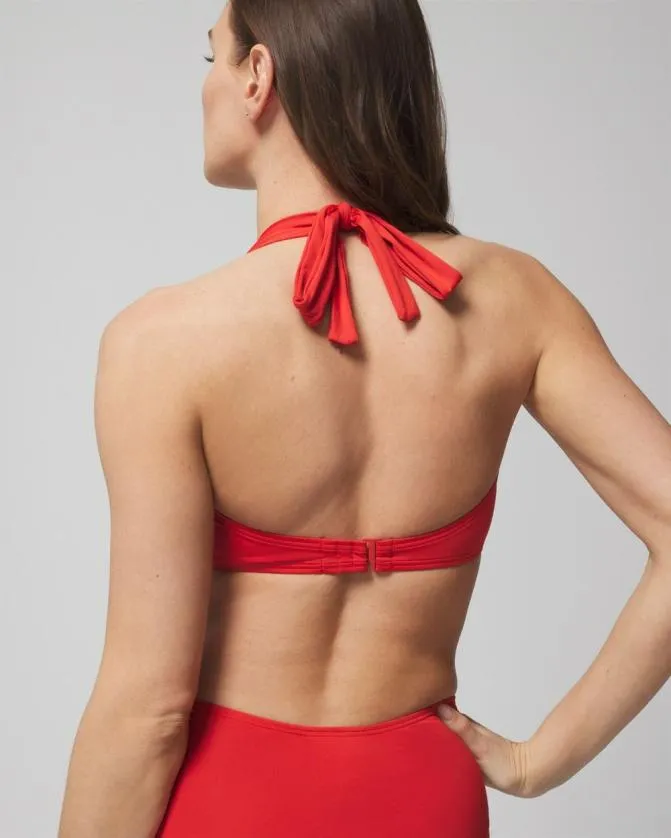 Women Soma Swim Tops Swim VWire Halter Bikini Sunset