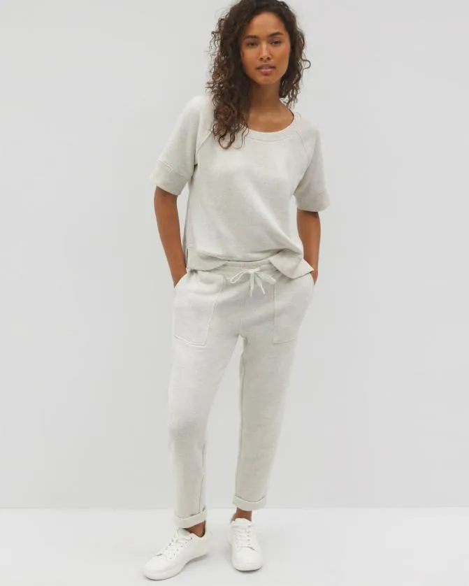 Women Soma Tops Cotton Terry Dolman Top Heather Crystal Women Soma Tops Cotton Terry Dolman Top Heather Crystal
