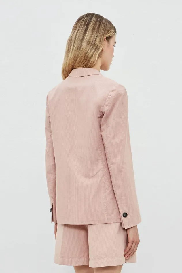Women STROMBOLI 8211 Cotton Linen Singlebreasted Jacket 8211 Soft Pink Massimo Alba Jackets and Coats Women STROMBOLI 8211 Cotton Linen Singlebreasted Jacket 8211 Soft Pink Massimo Alba Jackets and Coats