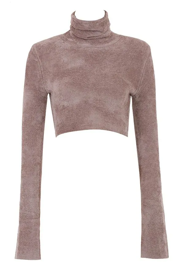 Women Suri Rose Chenille Cropped Top House Of CB Tops Women Suri Rose Chenille Cropped Top House Of CB Tops