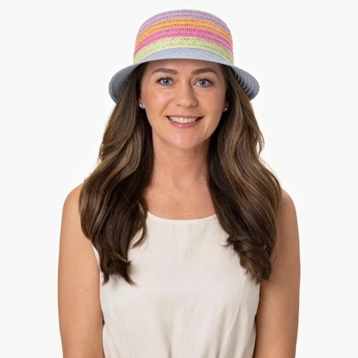Women Susanne Multicolour Straw Hat Colorful Mayser Straw Hats Women Susanne Multicolour Straw Hat Colorful Mayser Straw Hats