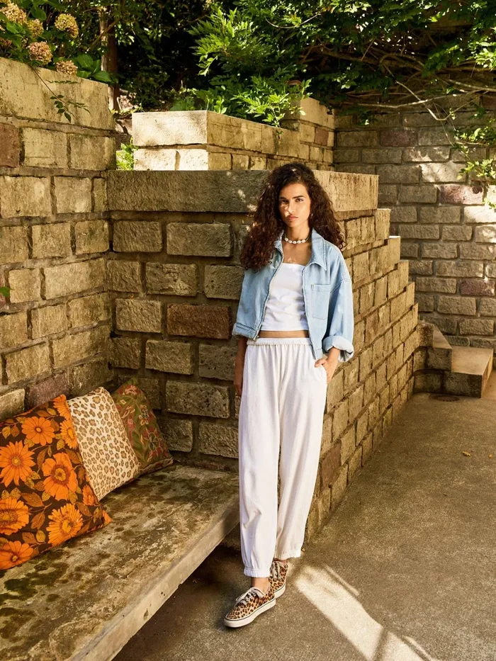 Women Sweats and Tees XRENA White Crispin Pant Women Sweats and Tees XRENA White Crispin Pant