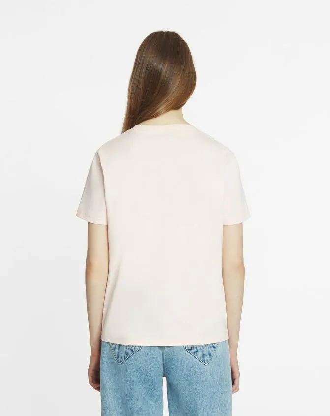 Women TShirts and Sweatshirts Lanvin Embroidered TShirt Powder Pink Women TShirts and Sweatshirts Lanvin Embroidered TShirt Powder Pink
