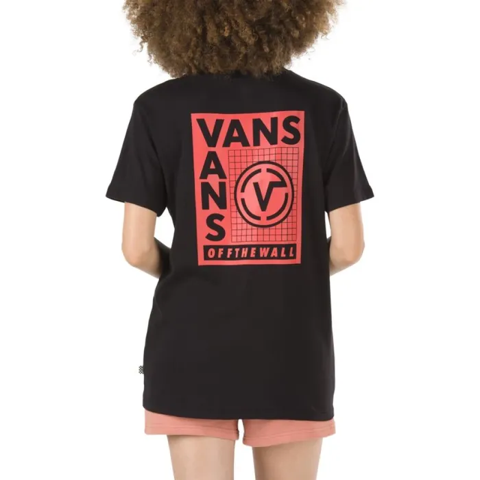 Women TShirts and Tanks Vans Sectional Boyfriend Tee Black