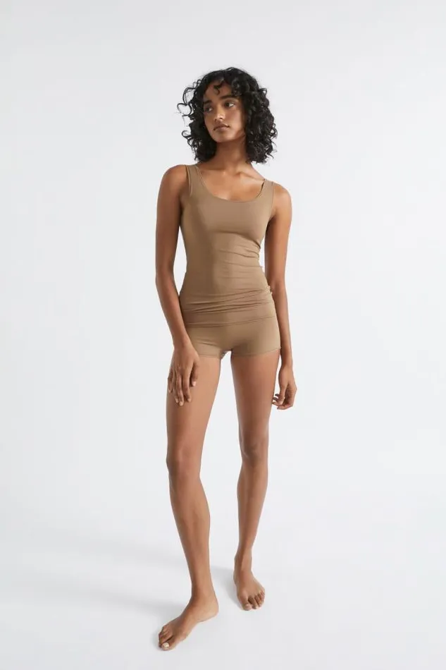 Women TShirts and Tops Seed Heritage Basic Camisole Mocha