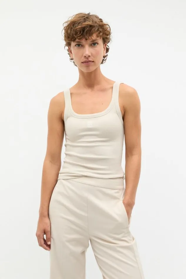 Women TShirts and Tops Seed Heritage Core Heritage Rib Tank Oat