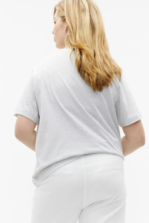 Women TShirts and Tops Seed Heritage Core Neat Tee Light Grey Marle