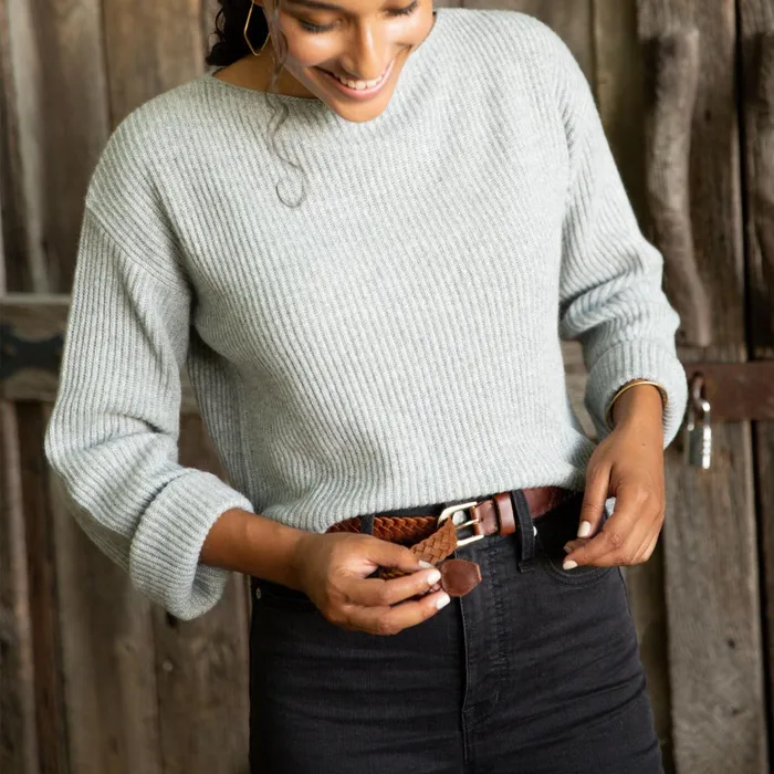 Women Talia Braided Belt Brandy Nisolo Belts