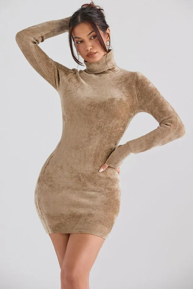 Women Taya Fawn Chenille Mini Dress House Of CB Dresses Women Taya Fawn Chenille Mini Dress House Of CB Dresses