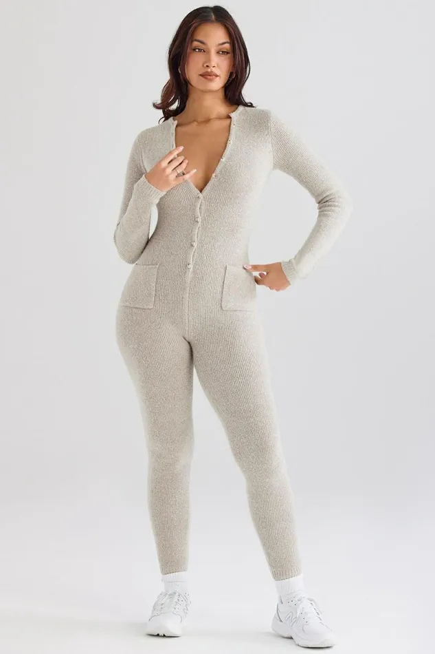 Women Tiggy Opal Marl Loungewear Jumpsuit House Of CB Loungewear Women Tiggy Opal Marl Loungewear Jumpsuit House Of CB Loungewear