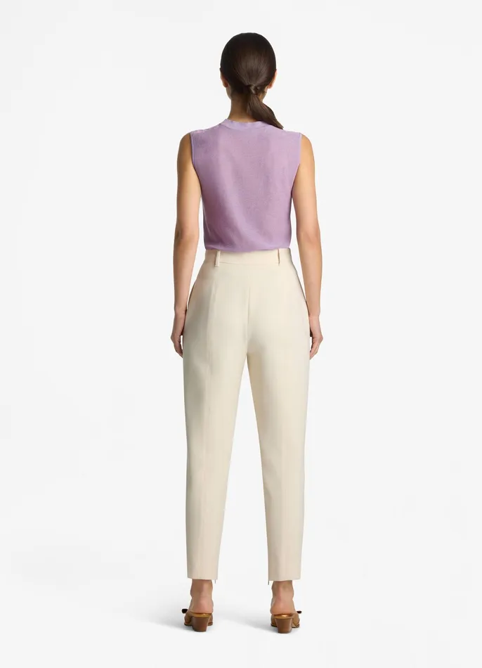 Women Tops and Shells St John Lurex Jersey Knit Shell Amethyst Women Tops and Shells St John Lurex Jersey Knit Shell Amethyst