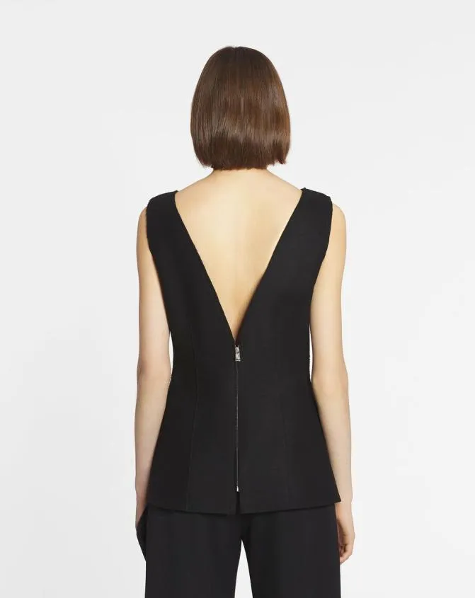 Women Tops Lanvin Peplum Top Black Women Tops Lanvin Peplum Top Black