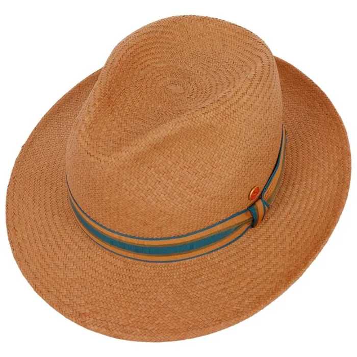 Women Torino Striped Band Panama Hat Camel Mayser Bogart Hats Women Torino Striped Band Panama Hat Camel Mayser Bogart Hats