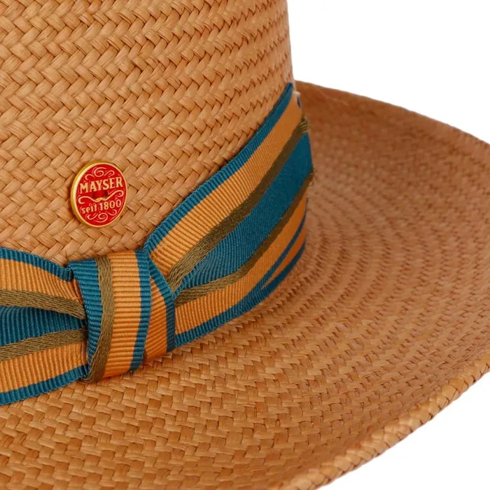 Women Torino Striped Band Panama Hat Camel Mayser Bogart Hats Women Torino Striped Band Panama Hat Camel Mayser Bogart Hats
