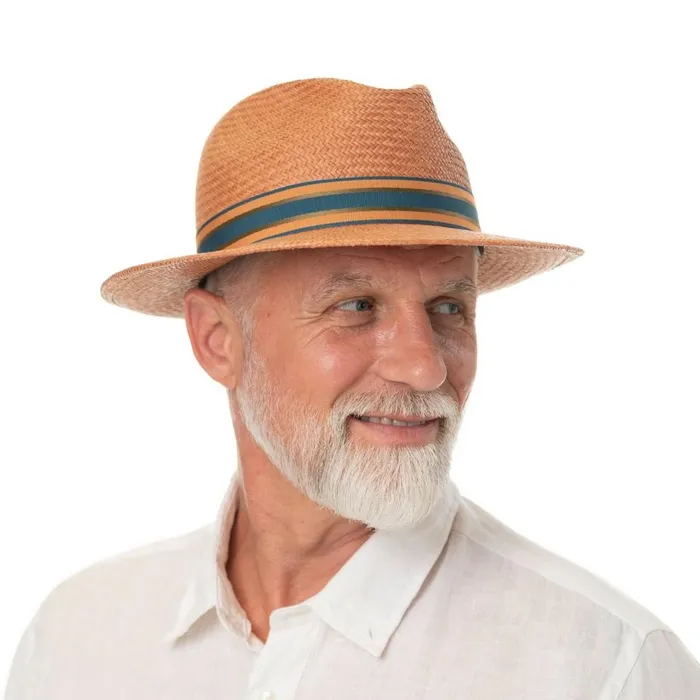 Women Torino Striped Band Panama Hat Camel Mayser Bogart Hats Women Torino Striped Band Panama Hat Camel Mayser Bogart Hats