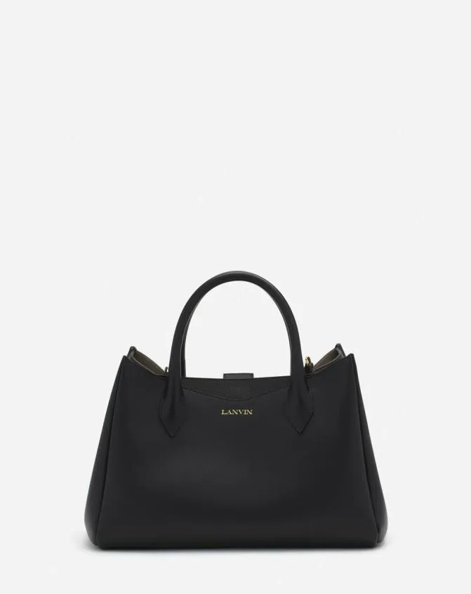Women Tote Bags and Top Handle Bags Lanvin L039Octave By Leather Day Bag Black