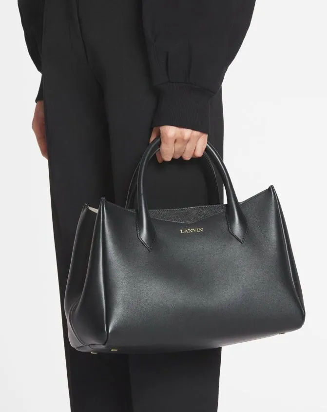 Women Tote Bags and Top Handle Bags Lanvin L039Octave By Leather Day Bag Black Women Tote Bags and Top Handle Bags Lanvin L039Octave By Leather Day Bag Black