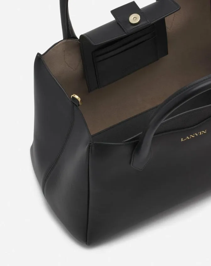 Women Tote Bags and Top Handle Bags Lanvin L039Octave By Leather Day Bag Black Women Tote Bags and Top Handle Bags Lanvin L039Octave By Leather Day Bag Black