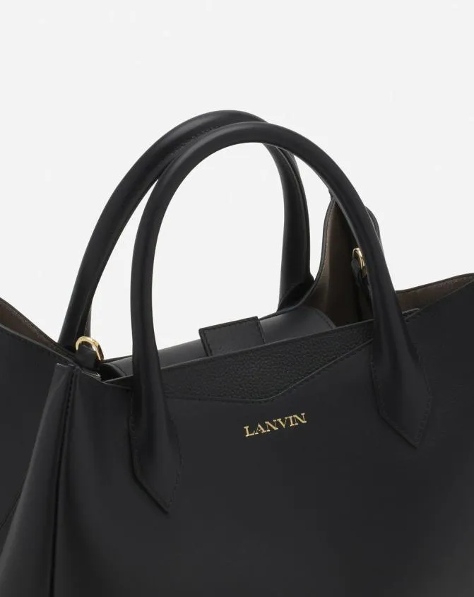 Women Tote Bags and Top Handle Bags Lanvin L039Octave By Leather Day Bag Black Women Tote Bags and Top Handle Bags Lanvin L039Octave By Leather Day Bag Black