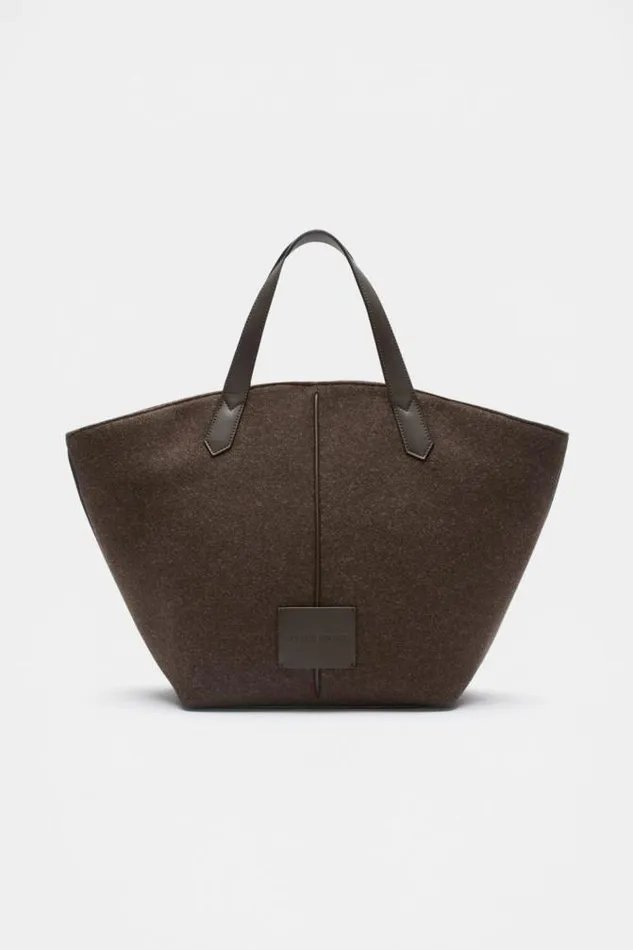 Women Tote Bags Seed Heritage Felt Large Carry All Tote Dark Espresso