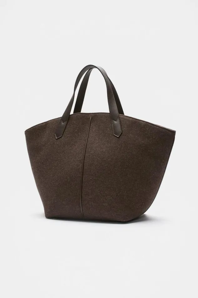 Women Tote Bags Seed Heritage Felt Large Carry All Tote Dark Espresso