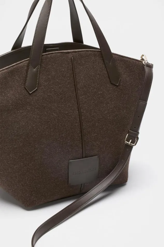 Women Tote Bags Seed Heritage Felt Large Carry All Tote Dark Espresso
